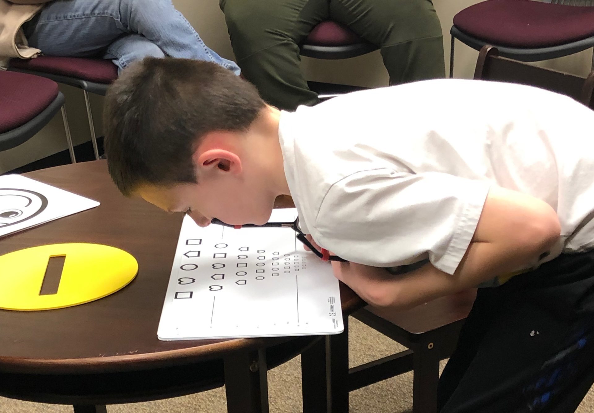 Lea symbols eye chart - Kansas State School for the Blind