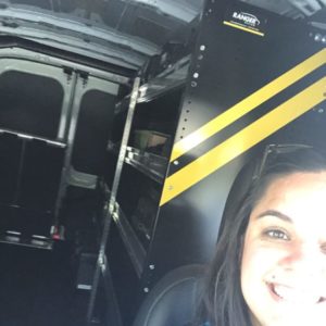 Kylie Kilmer Driving The Tech Van